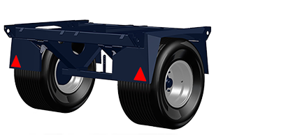 Narrow single axle 2 m wide (up to 5 tonnes)