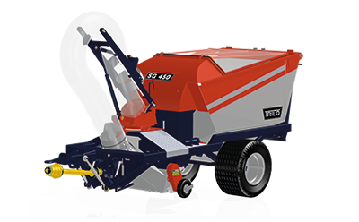 SG450 Vacuum sweeper with suction hose left and right